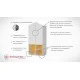 Гардероб детский Babystep Классика 1230 закрытый со съемной полкой